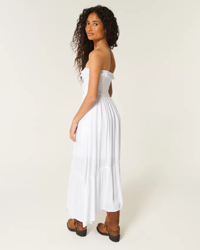 Strapless Asymmetrical Hem Maxi Dress,Strapless Asymmetrical Hem Maxi Dress Strapless Asymmetrical Hem Maxi Dress,Strapless Asymmetrical Hem Maxi Dress