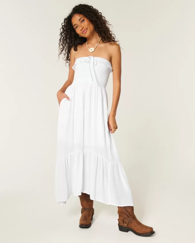 Strapless Asymmetrical Hem Maxi Dress,Strapless Asymmetrical Hem Maxi Dress Strapless Asymmetrical Hem Maxi Dress,Strapless Asymmetrical Hem Maxi Dress