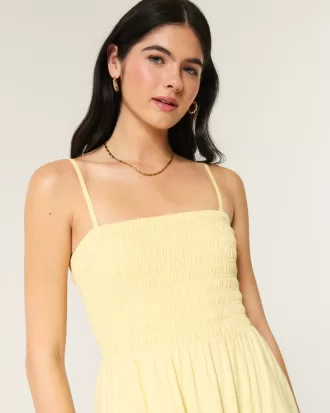 Strapless Linen-Blend Midi Dress,Strapless Linen-Blend Midi Dress