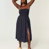 Strapless Linen-Blend Midi Dress,Strapless Linen-Blend Midi Dress Strapless Linen-Blend Midi Dress,Strapless Linen-Blend Midi Dress