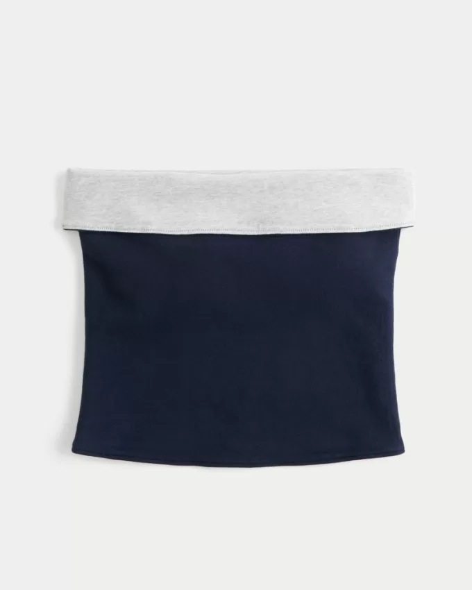 Strapless Reversible Foldover Tube Top,Strapless Reversible Foldover Tube Top Strapless Reversible Foldover Tube Top,Strapless Reversible Foldover Tube Top