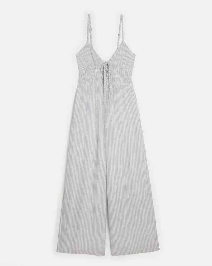 Tie-Front Jumpsuit,Tie-Front Jumpsuit Tie-Front Jumpsuit,Tie-Front Jumpsuit
