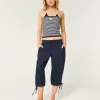 Tie-Hem Capri Pants,Tie-Hem Capri Pants Tie-Hem Capri Pants,Tie-Hem Capri Pants