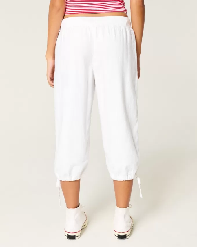 Tie-Hem Capri Pants,Tie-Hem Capri Pants Tie-Hem Capri Pants,Tie-Hem Capri Pants