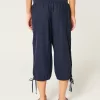 Tie-Hem Capri Pants,Tie-Hem Capri Pants Tie-Hem Capri Pants,Tie-Hem Capri Pants