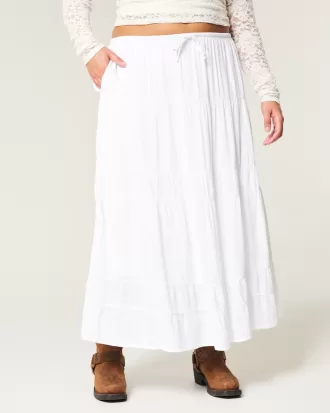 Tiered Maxi Skirt,Tiered Maxi Skirt
