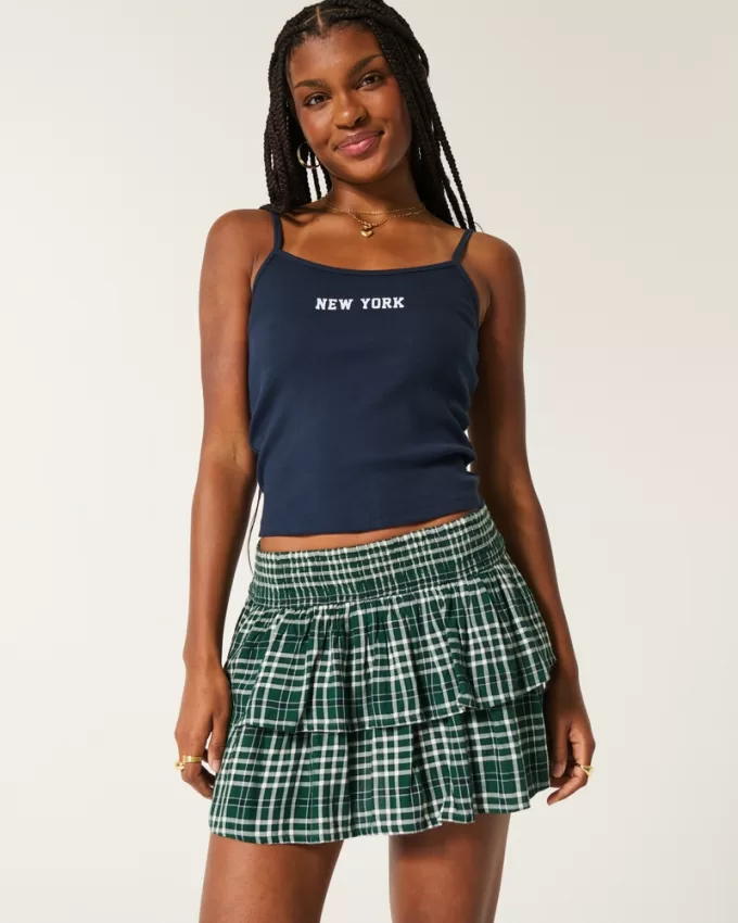 Tiered Mini Skort,Tiered Mini Skort