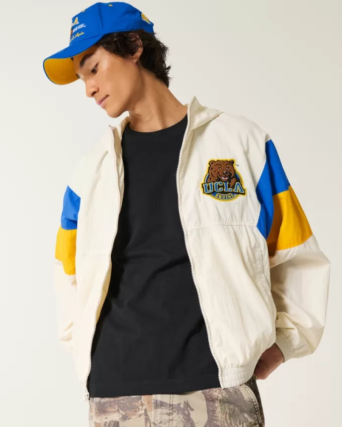 UCLA Bruins Graphic Hooded Windbreaker Jacket,UCLA Bruins Graphic Hooded Windbreaker Jacket