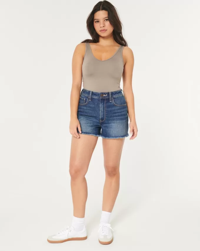 Ultra High-Rise Dark Wash Denim Mom Shorts,Ultra High-Rise Dark Wash Denim Mom Shorts Ultra High-Rise Dark Wash Denim Mom Shorts,Ultra High-Rise Dark Wash Denim Mom Shorts