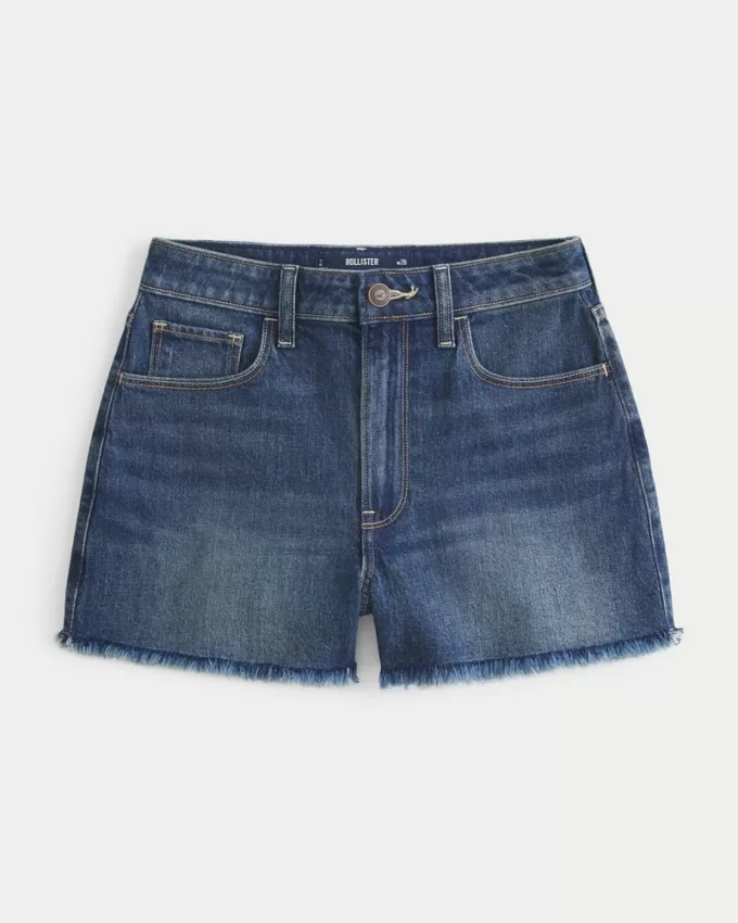 Ultra High-Rise Dark Wash Denim Mom Shorts,Ultra High-Rise Dark Wash Denim Mom Shorts Ultra High-Rise Dark Wash Denim Mom Shorts,Ultra High-Rise Dark Wash Denim Mom Shorts