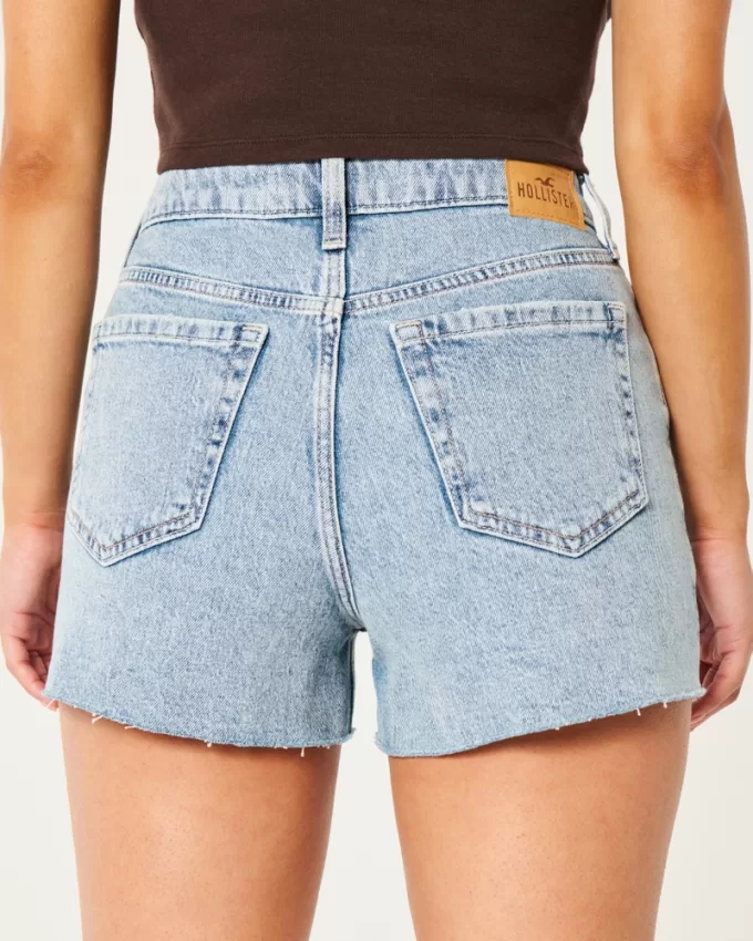 Ultra High-Rise Ripped Light Wash Denim Mom Shorts,Ultra High-Rise Ripped Light Wash Denim Mom Shorts Ultra High-Rise Ripped Light Wash Denim Mom Shorts,Ultra High-Rise Ripped Light Wash Denim Mom Shorts