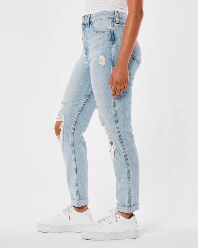 Ultra High-Rise Ripped Light Wash Mom Jeans,Ultra High-Rise Ripped Light Wash Mom Jeans Ultra High-Rise Ripped Light Wash Mom Jeans,Ultra High-Rise Ripped Light Wash Mom Jeans