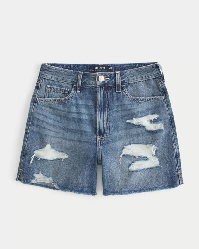 Ultra High-Rise Ripped Medium Wash 90s Denim Shorts 5″,Ultra High-Rise Ripped Medium Wash 90s Denim Shorts 5″ Ultra High-Rise Ripped Medium Wash 90s Denim Shorts 5″,Ultra High-Rise Ripped Medium Wash 90s Denim Shorts 5″