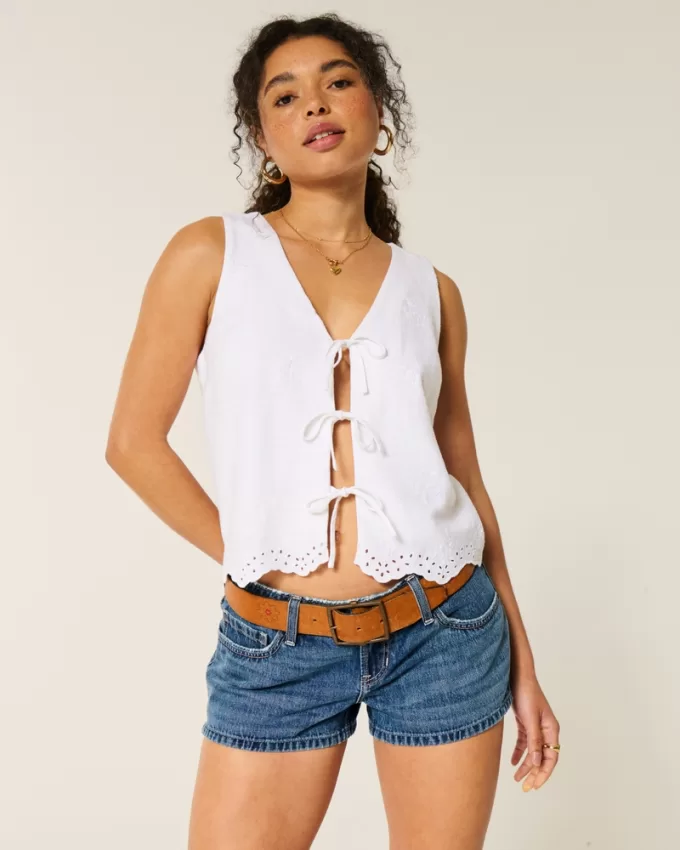 Ultra Low-Rise Dark Wash Mini Denim Shorts,Ultra Low-Rise Dark Wash Mini Denim Shorts