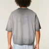 Washed Baggy Crop Crew T-Shirt,Washed Baggy Crop Crew T-Shirt