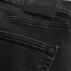 Washed Black Slim Straight Jeans,Washed Black Slim Straight Jeans