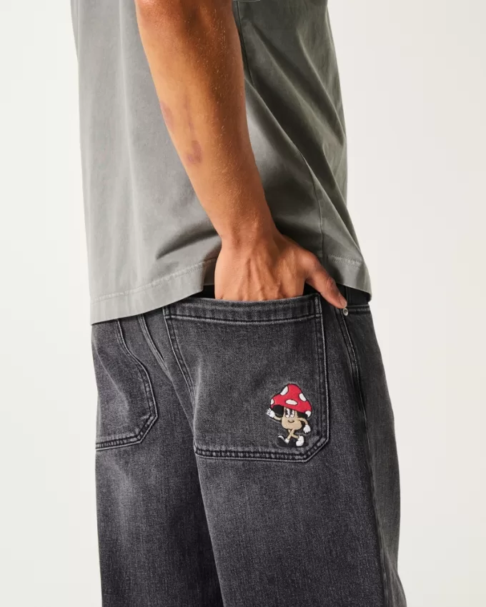 Washed Black Super Baggy Jeans,Washed Black Super Baggy Jeans Washed Black Super Baggy Jeans,Washed Black Super Baggy Jeans