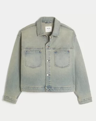 Washed Denim Jacket,Washed Denim Jacket