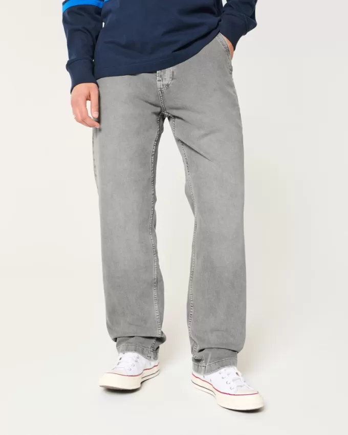 Washed Grey Loose Jeans,Washed Grey Loose Jeans Washed Grey Loose Jeans,Washed Grey Loose Jeans