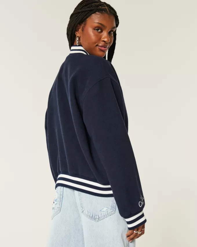 West Village Varsity Graphic Bomber Jacket,West Village Varsity Graphic Bomber Jacket