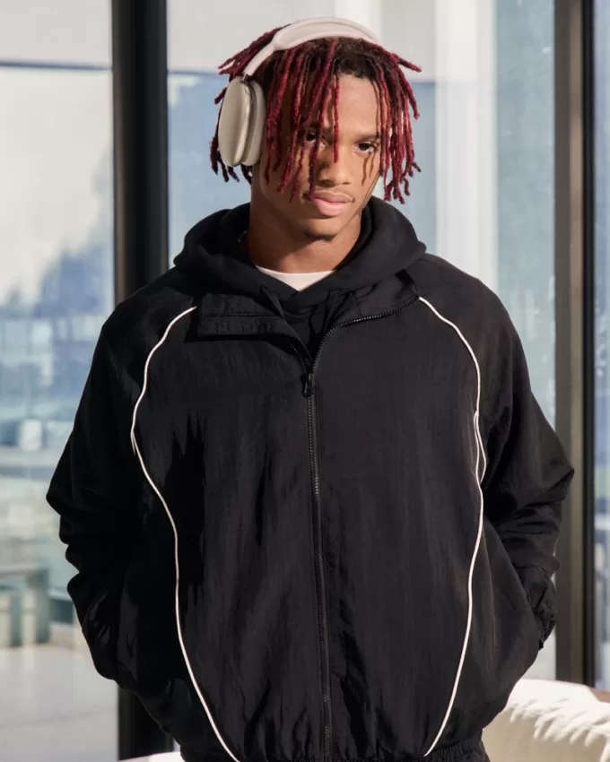 Zip-Up Windbreaker Jacket,Zip-Up Windbreaker Jacket